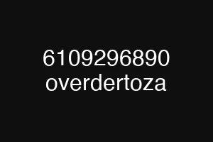 6109296890 overdertoza