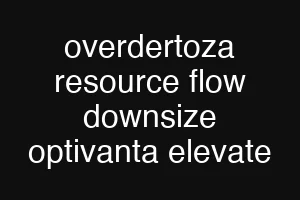overdertoza resource flow downsize optivanta elevate